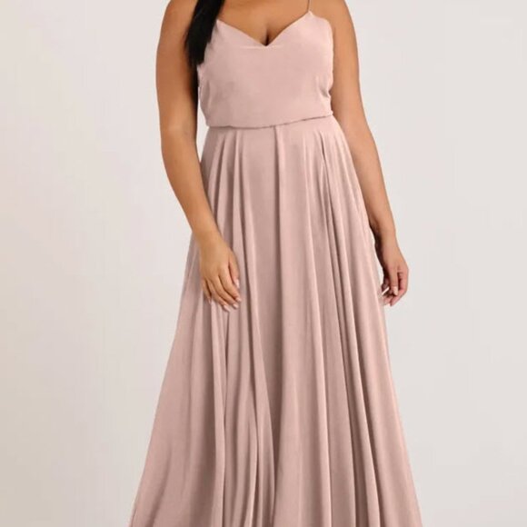 Jenny Yoo Inesse Dress Whipped Apricot  [Jenny Yoo x BHLDN] - Picture 2 of 3